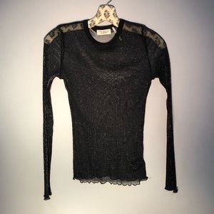 Urban Outfitters sheer glitter layering top